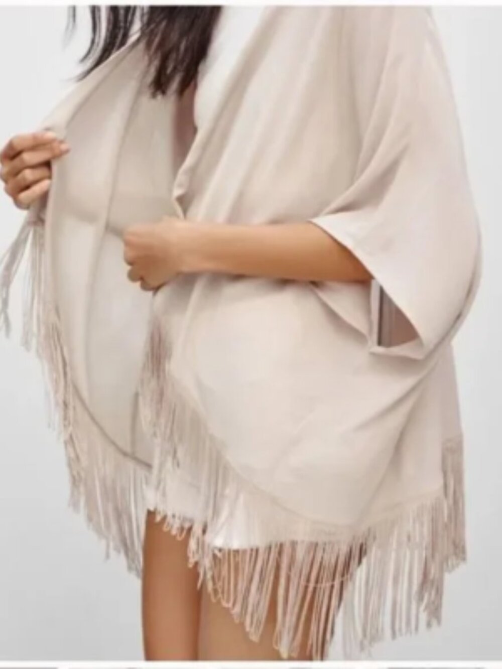 Aritzia TALULA Fawkner Fringe Kimono